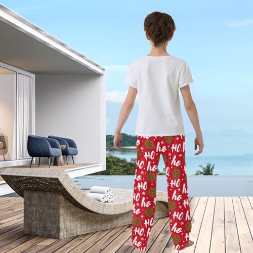 visesunny Boys' Pants Loose Lounge Soft Bottoms Pants Elastic Waist Pattern Long Bottoms Trousers with Tow Pockets Size S-XL3