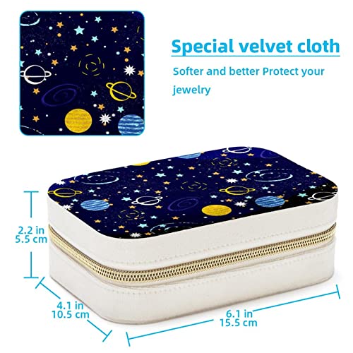 Boîte à bijoux Galaxy avec rangements optimisés boucles et colliers