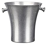 Diseño liviano y portabilidad:este cubo de hielo es liviano y fácil de transportar,lo que lo hace ideal para campistas,picnics y fiestas en interiores.Equipado con asas laterales,el cubo se puede llevar con usted.Este barril galvanizado es muy adecuado para la barra de su hogar.