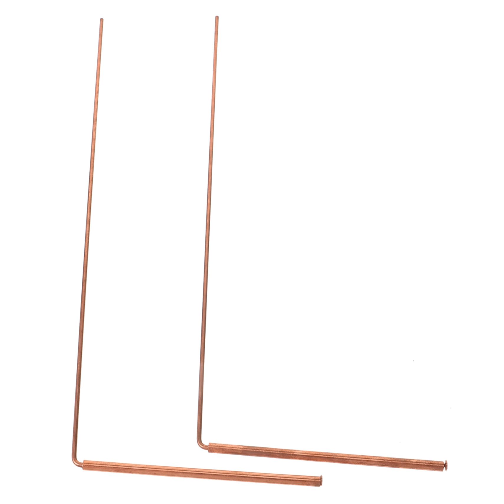BCOATH Portable Dowsing Rods Kit Copper Metal Detector for Outdoor Adventures Paranormal Equipment Tool for Water and Treasure Locating