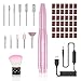 Produktbild Hmall Elektrische Nagelfeile für Gelnägel Professionell Elektrisch Maniküre Pediküre Set USB Elektrische Nagelfräser 20000u/Min Einstellbarer Geschwindigkeit für Nagelstudio, DIY-Maniküre (Rosa)