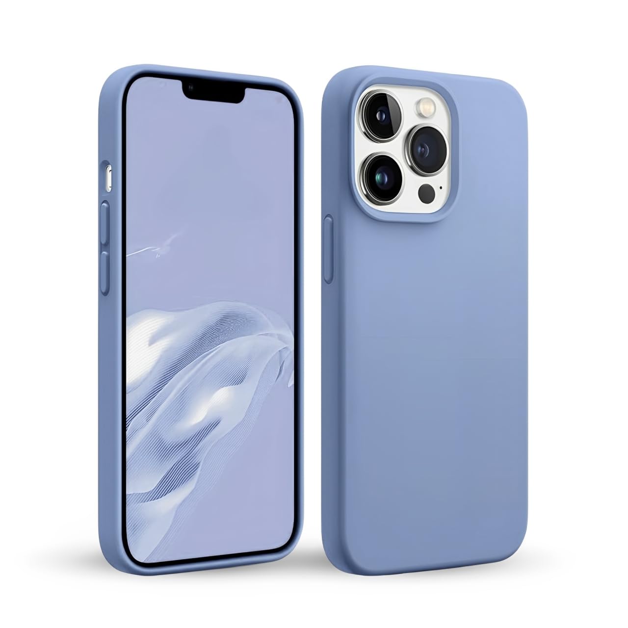 Amazon.com: Light Blue Phone Case iPhone 13 Pro Max Case