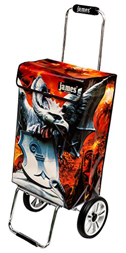 james® Einkaufstwagen Design Basilisk Deluxe, moderner Einkaufstrolley, bunter Lifestyle Trolly, Rollkoffer, 40kg… – Bild 3