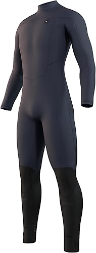Watersports 2023 - Traje de neopreno Marshall con cremallera trasera de 50.118 in para hombre, para surf, kitesurf y windsurf, azul marino, calor