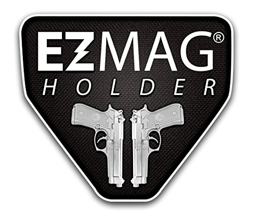 Ez Magazine Holder, Adhesive Magazine Pouch Organizer For Gun Safe, Car, Desk, Door - Pistol Clip Protection With Nylon Interior, Ammunition Single/Double Stack 9Mm 10Mm .40 .45-5 Pack #TOP4