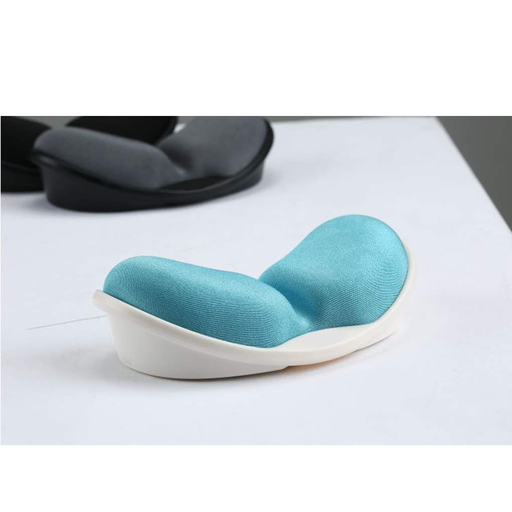 3 set PC Computer 3D poggiapolsi in gel di silice cuscino per mano in memory foam tappetino per mouse antiscivolo per computer portatile desktop tappetino per mouse nero