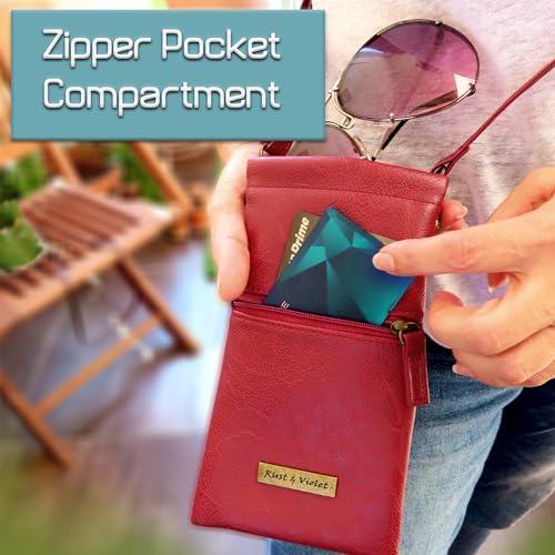 Image of MyEyeglassCase Soft Crossbody Sunglasses Case, Large to XL Squeeze Top Glasses Pouch, Women Eyeglass Holder Sleeve Travel Bag