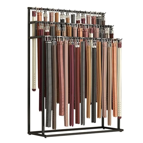Colgador de cinturones de metal para armario, organizador de corbatas y bufandas, solución de almacenamiento para ahorrar espacio para accesorios
