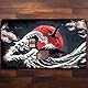 GuardMat - Waves of Tohoku (Genähte Kanten) – Spielmatte für Magic – Spielmatten für Magic The Gathering – Playmat kompatibel mit MTG, Der Herr de Ringe, Pokemon, TCG, Kartenspielmatte