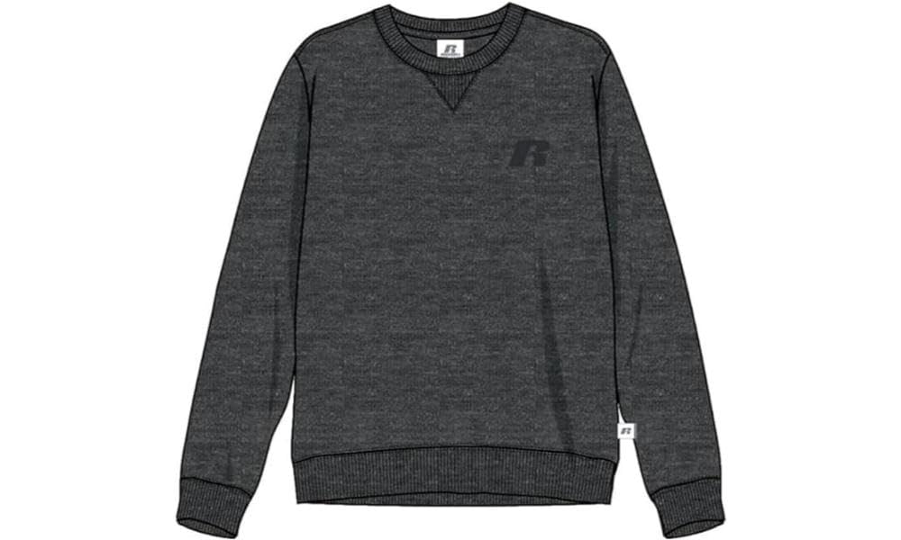 Russell Athletic A20032-WM-098 SWEATSHIRT Sweatshirt Men's WINTER CHARCOAL MARL Size XXL