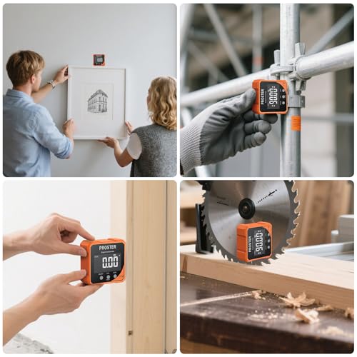 Medidor Digital de Ángulo Proster con Nivel miniatura 6
