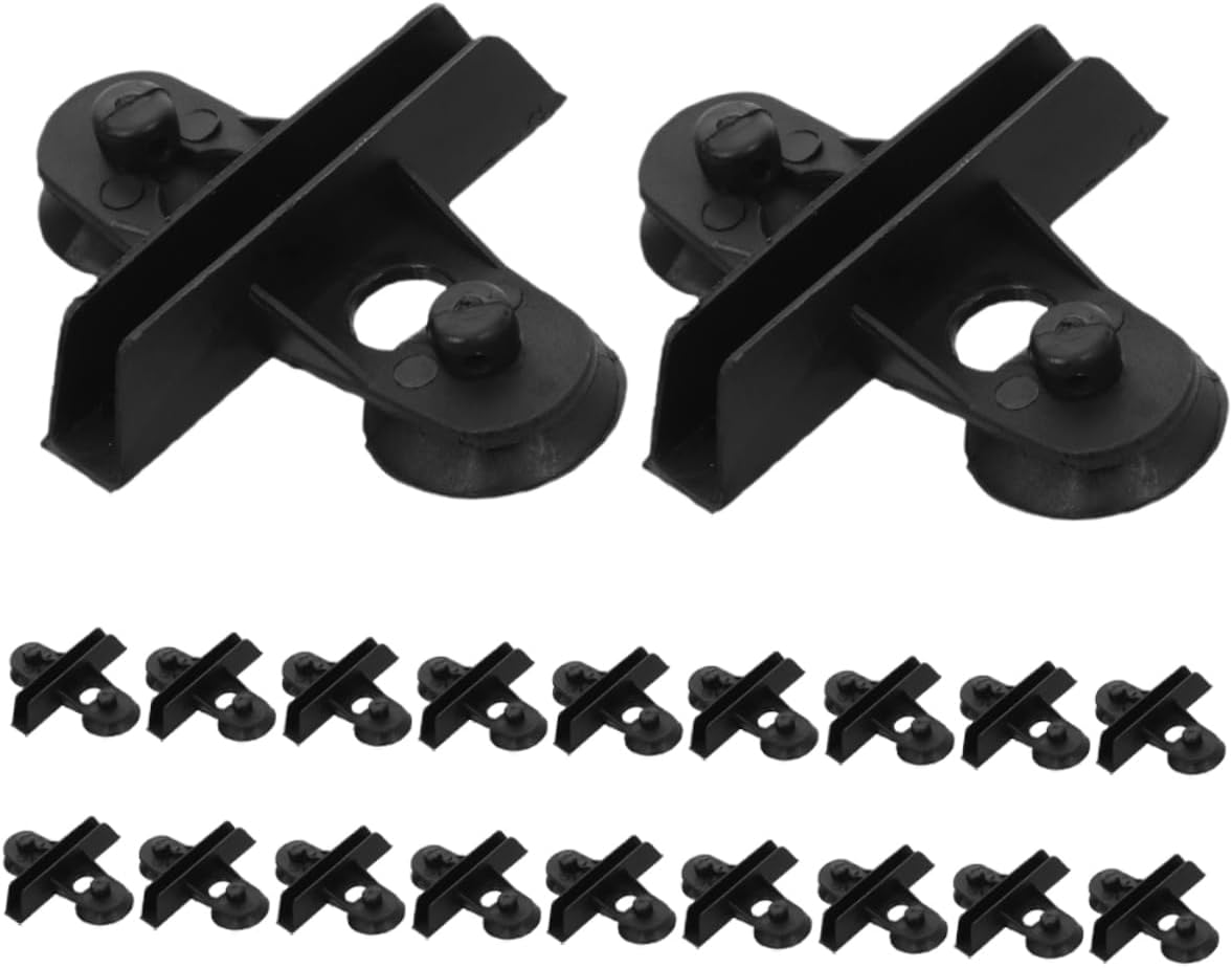 Toddmomy 20pcs Aquarium Divider Clips Cups Antislip Design for Fish Tank Partitioning Versatile Glass Holder for Aquatic Supplies Easy Installation