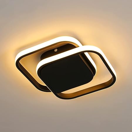 Plafonnier Led Moderne, Lampe De Plafond Carré En Acrylique 32W 3600Lm, Moderne Luminaire