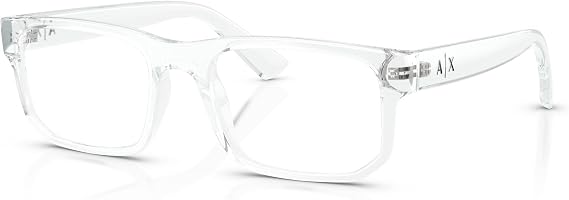 Armani Exchange mens Ax3135 Rectangular Prescription Eyewear Frames
