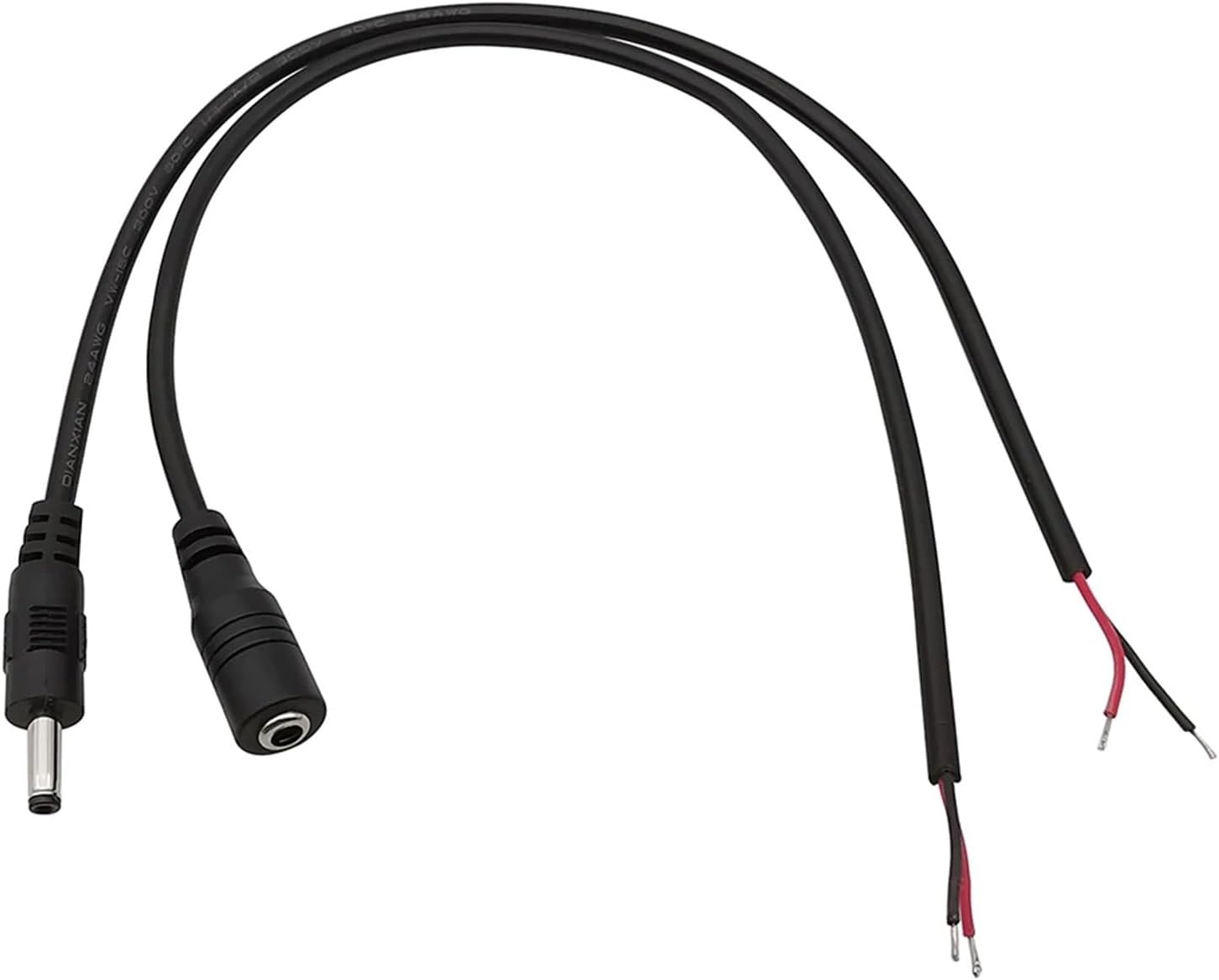 5/10Pcs 3.5x1.35mm DC Power Cable Male Female Jack Extend Connector Pigtail Wire(5 Male)