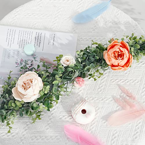 Sggvecsy Artificial Eucalyptus Garland 3 Pack Fake Eucalyptus Greenery Garland Faux Hanging Plants Artificial Vines, 6 Feet/Strand For Wedding Backdrop Arch Wall Table Party Outdoor Festival Decor #TOP3