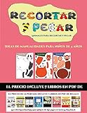  Ideas de manualidades para niños de 4 años (Animales para recortar y pegar): 20 fichas de actividades infantiles de recortar y pegar diseñadas para ... de corte con tijera en niños de preescolar.