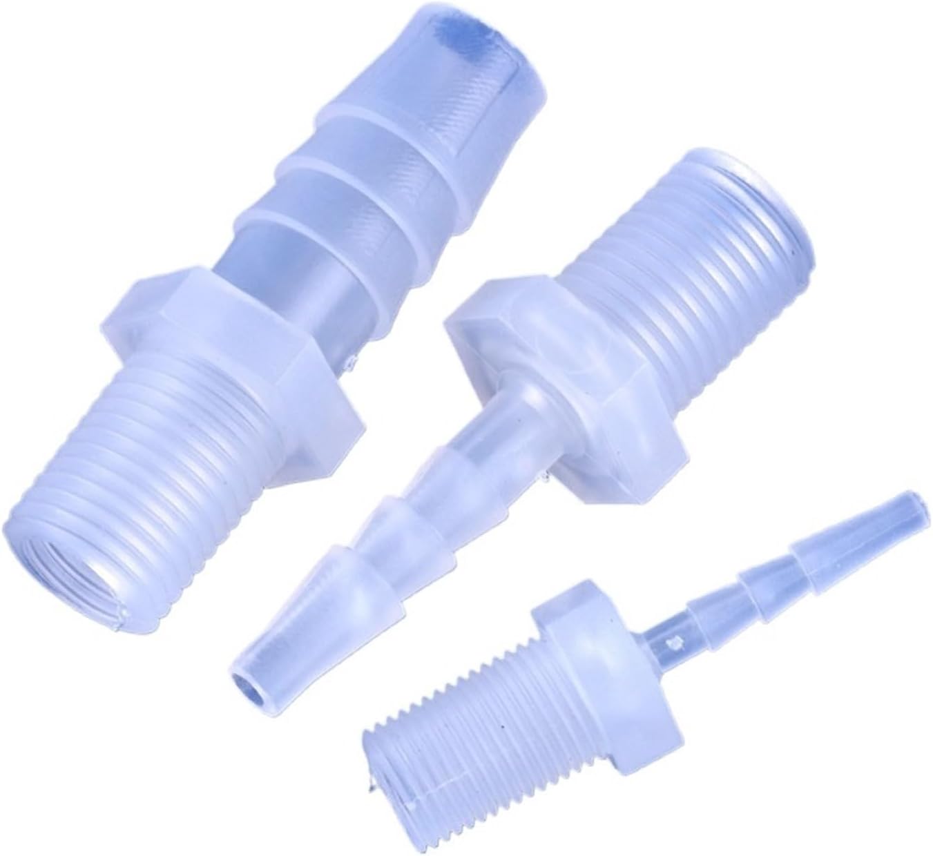 5~200pcs G1/8 1/4 Thread To 2.8~12mm PP Pagoda Direct Connector Aquarium Tank Air Pump Adapter Irrigation System Pipe Hose Joint(G1I8-4.8mm,50 Pieces)