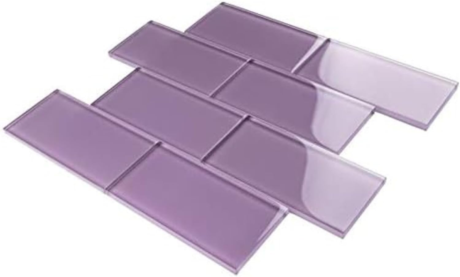 Tenedos Ruby Red 3x6 Glass Subway Wall Tile for Kitchen Backsplash, Bathroom, Shower, Accent Wall & Pool (5 Sqft, 40 Tiles/Box)