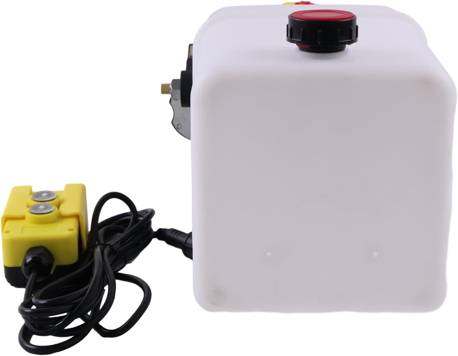 Solarhome 12V DC Single Acting Hydraulic Power Unit 8 Quart Platic Tank 1.6KW 2600PSI SAE 8 Ports with Remote Control Compatible with Dump Trailer and Car Lifting