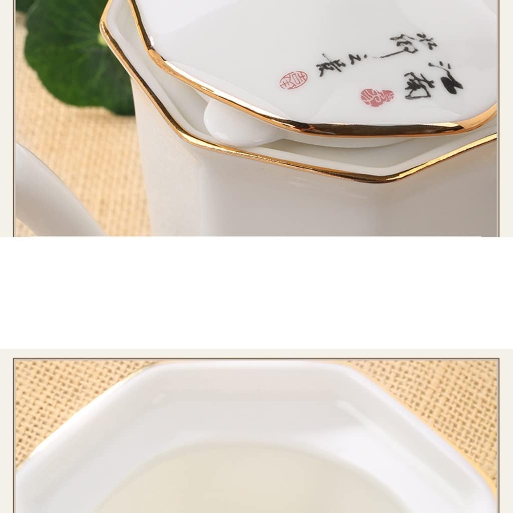 DNCG Condiment Can Chinese Ceramic Seasoning Jar Set Seasoning Box Oil Pot Salt Jar Sugar Jar Tray Porcelain Spice Jar Storage Bottle Set