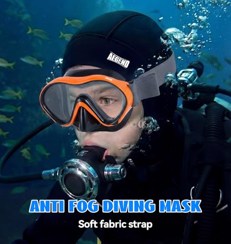 Aegend Kids Swim Goggles Snorkel Diving Goggles with Nose Cover for Kids 3-15, Knitted Fabric Strap, Anti-Fog No Leak - image 2