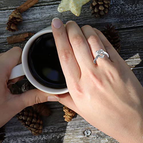 Uny Jewel Love Knot Tie The Knot Bridesmaid Proposal Wedding Jewelry Designer Inspired Boys Girls Promise Eternity Band Ring (Two Tone, 7) #TOP6