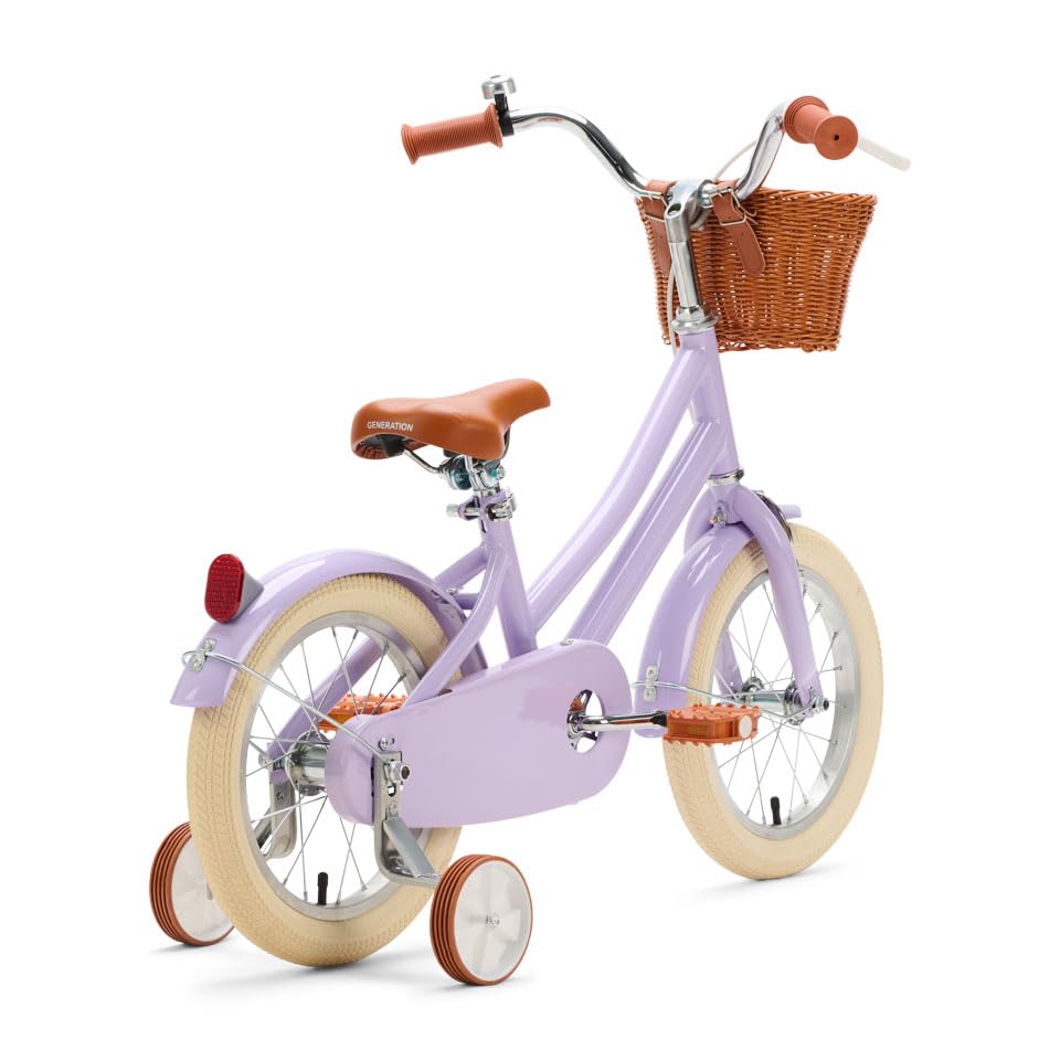Generation Hip Kinderfahrrad 14 Zoll - Lila - Fahrrad mit Stützrädern für Kinder von 3 bis 5 Jahren