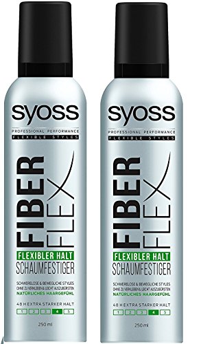Preisvergleich Produktbild Syoss Schaumfestiger Fiber Flex Flexibler Halt 4, extra stark, 2x 250 ml