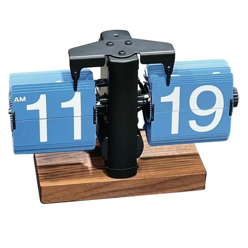 IJSDNVJNDX Mechanical Automatic Page Turning Clock Living Room Clock Mechanical Page Turning Clock