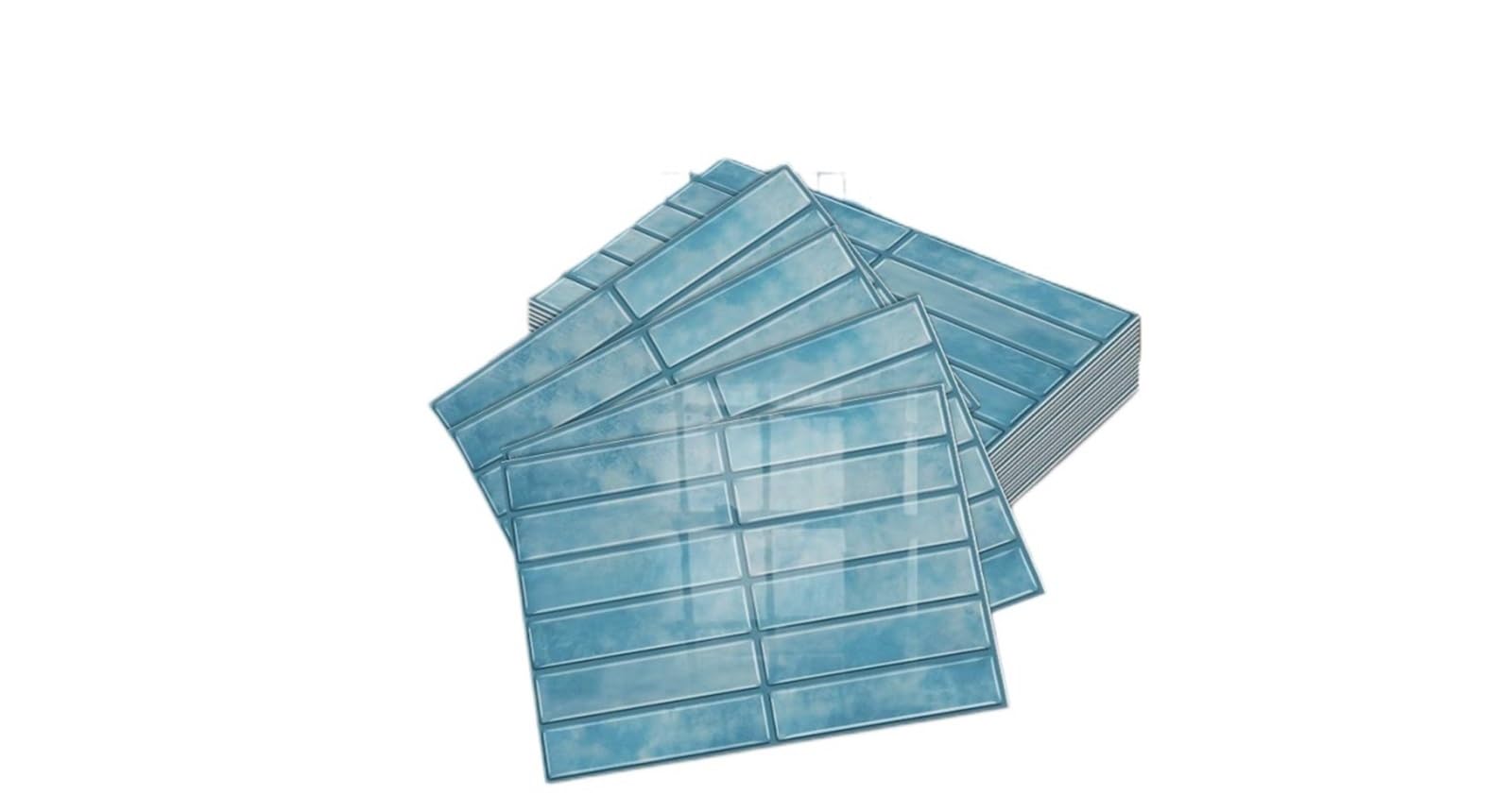 Stick On Tiles Peel-and-Stick self-Adhesive Tile Stickers Self-Adhesive Decals Kitchen and Bathroom backsplash Decoration Bedroom Decor(Color 9,15pcs)