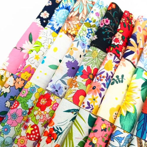 Image of 42pcs 2.4 * 19 inch Fat Quarter BundlesCotton Jelly Roll Easter Fabric Strips for Quilting Crafting Precut Patchwork for Sewing DIY Crafts (Mix)