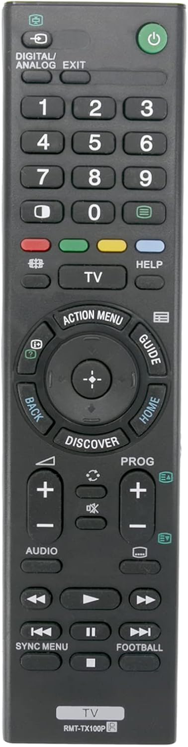 AULCMEET RMT-TX100P Replacement Remote Control Compatible with SONY 4K LED TV KDL-43W800C KD-65X9000C AZ1 KD-65X8500C KD-43X8300C KD-49X8300C KD-55X8500C