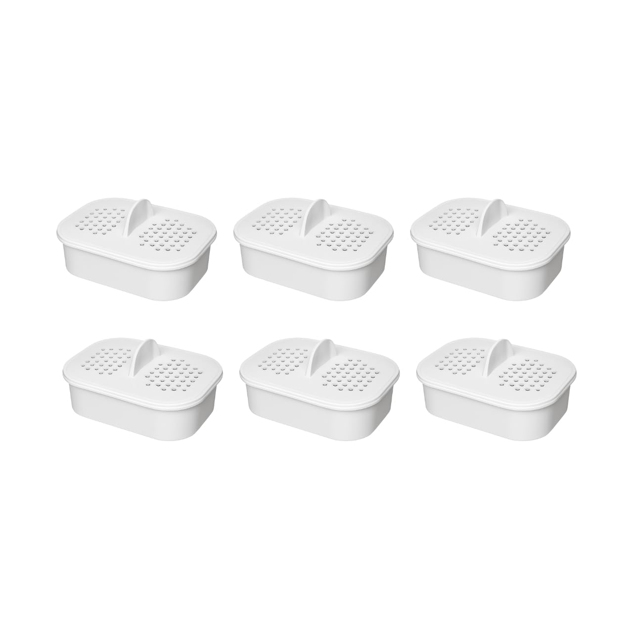 Nispira NFP-100 NFP100 Filter Replacement for Nakii Water Pitcher Dispenser Removes Chlorine, Lead, Odor, Color Reduce Water Hardness Pack of 6