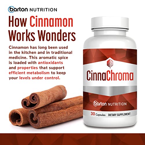 Barton Nutrition Cinnachroma Cinnamon Capsules - Extract Supplement With Chromium Picolinate And Vanadium 30 Vit D3 K2 To Support Metabolism Cardiovascular Health thumb #4