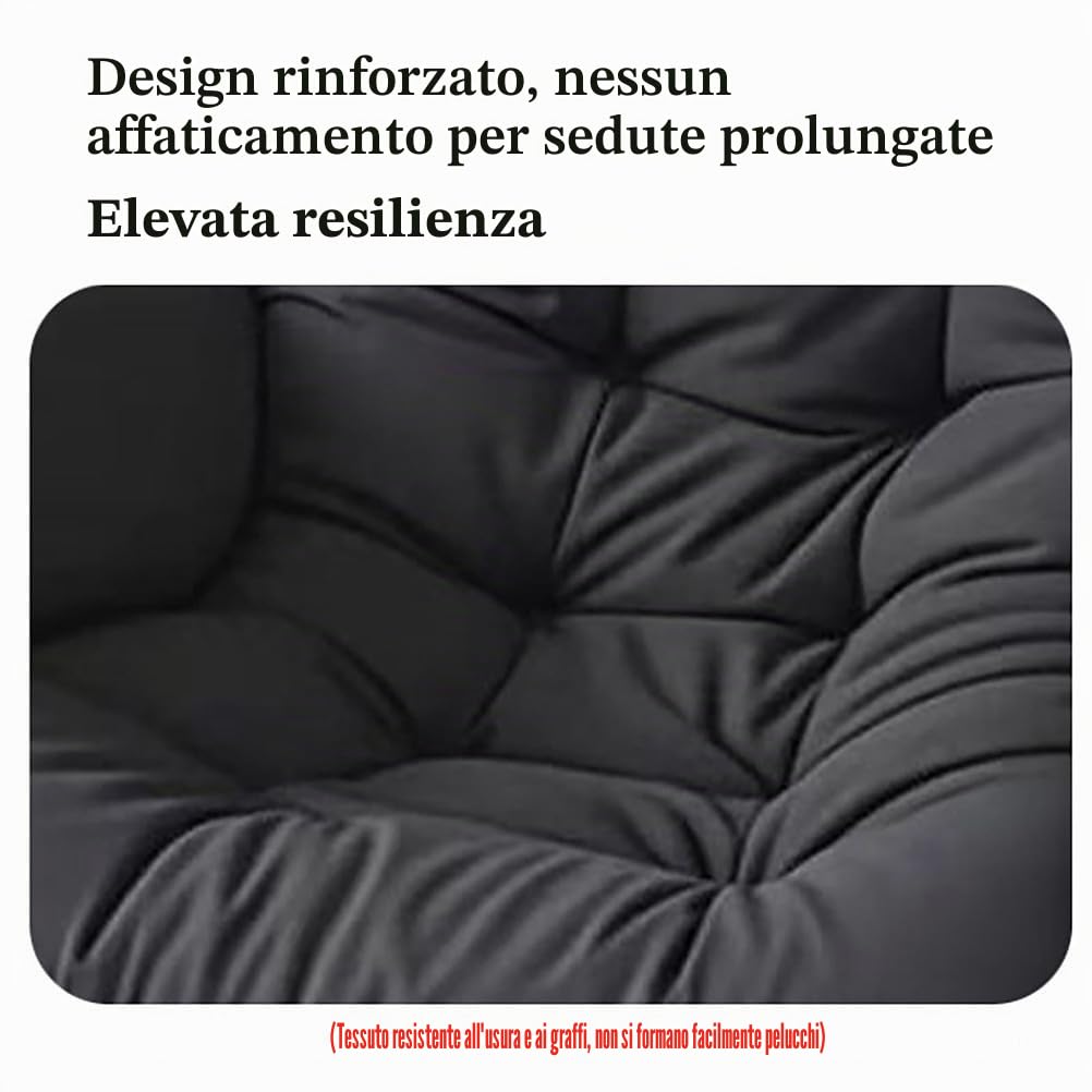 Generico Cuscino per Sedia A Dondolo da Interno, Cuscino per Seduta da Giardino Cuscino per Altalena Sospesa Cuscino Lavabile Cuscino Spesso per Seduta di Sedia Sospesa,Cachi
