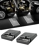 bylikeho 2Pcs Car Door Lights,Door Lights Logo Projector,Car Accessories HD Car Welcome Light,Door Sill Lights Wireless LED Door Paste Courtesy Light,Car Door Lights Logo (White American Flag)
