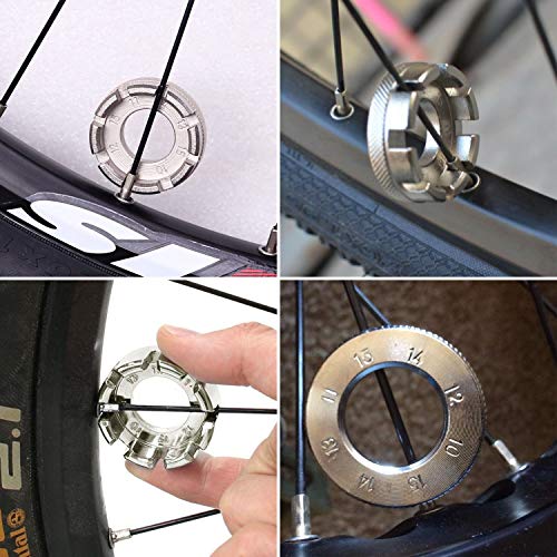 Llave para radios de bicicleta Goabroa modelo AA1-1 de acero duro cromado miniatura 7