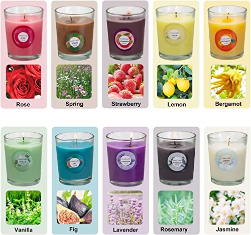 20 Pack Strong Scented Candles Gift Set With 10 Fragrances For Home And Women, Aromatherapy Soy Wax Glass Jar Candle #TOP2