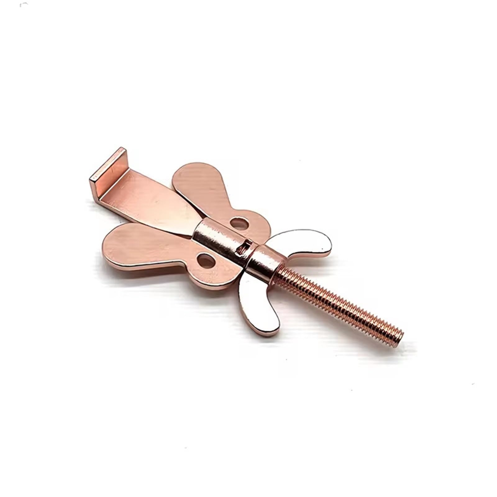 Serrure de porte réglable haut de gamme en acier inoxydable or rose pour appartement