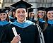 Cappe Diem Master of Education Graduation Hood – Light Blue | M.Ed. Academic Regalia for Master’s Cap and Gown Ceremony (Royal Blue & White)