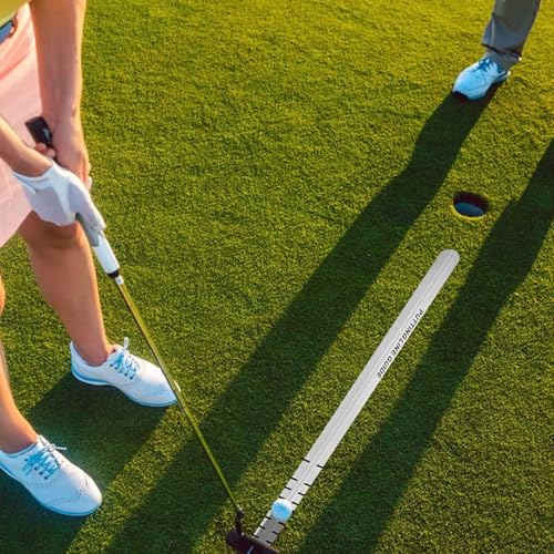 Regla recta de golf fácil de usar para mejorar la línea del putter 3