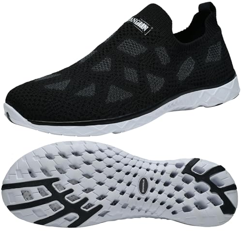 Image of Men's Quick Drying Aqua Water Shoes,3-Second Drainage & All-Terrain for Swimming,Hiking,Yoga