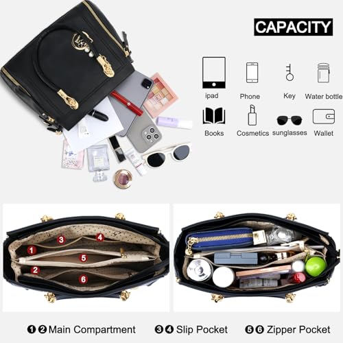 Image of KKXIU Women Satchel Purses and Handbags Handle Shoulder Bag