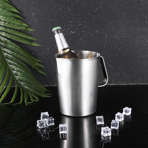 Jarra medidora de acero inoxidable con asa y pico vertedor 2 litros miniatura 6