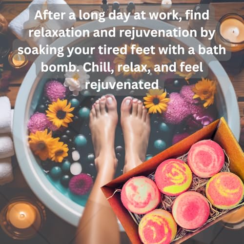 Image of fluorescent Bath Bomb - spa - |Refreshing hot water bath hydrating moisturizing enchanting Fizzy Aromatic Bath Bomb (75 g) each - Pack of 6 Perfect Hamper for Women Men (FLORESCENT)