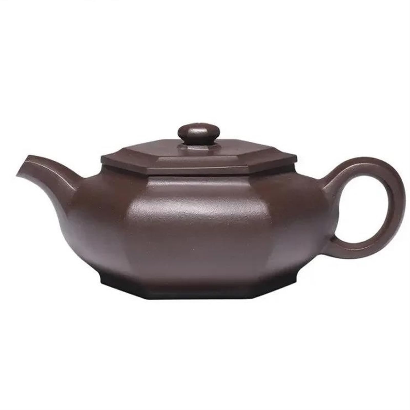 Zestaw do herbaty popołudniowej, chiński zestaw do herbaty Zisha, ręcznie robiony sześciokątny dzbanek, surowa ruda, fioletowy czajnik błotny, 260 ml, zestaw do herbaty z gliny Yixing