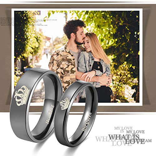 MABOHITY Anello da uomo e da donna in titanio con