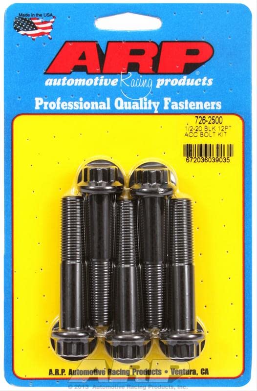 726-2500 1/2-20 X2.500 12pt Blk Oxide Bolts