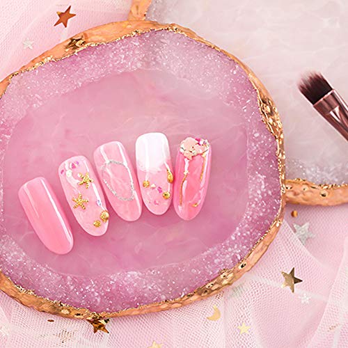 Harz Nagel Kunst Palettes Mischpalette Anzeigen Kosmetische Misch Maniküre-Werkzeug, Rosa – Bild 5